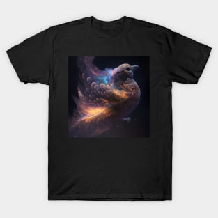 Bird in Space with unique Design T-Shirt